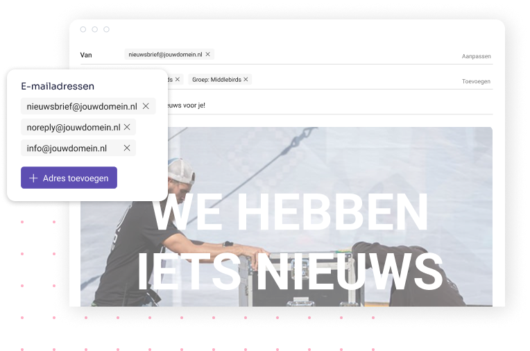 Stuur e-mails direct vanuit jouw domein
